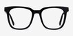 Kenneth Black AcetateEyeglass Frames from EyeBuyDirect, Front View