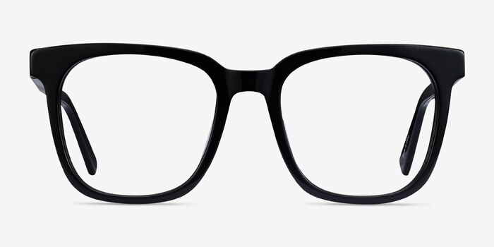 Kenneth Noir Acétate Montures de lunettes de vue d'EyeBuyDirect