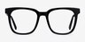 Kenneth Black AcetateEyeglass Frames from EyeBuyDirect, Front View