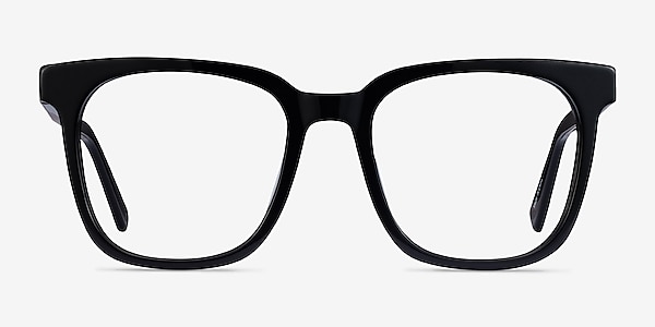 Kenneth Noir Acétate Montures de lunettes de vue