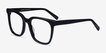 Kenneth Black AcetateEyeglass Frames from EyeBuyDirect, Angle View