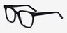 Kenneth Black AcetateEyeglass Frames from EyeBuyDirect, Angle View