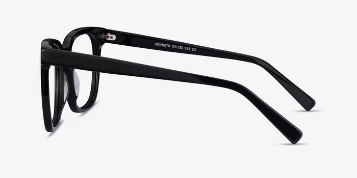Kenneth Noir Acétate Montures de lunettes de vue d'EyeBuyDirect