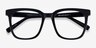 Kenneth Black AcetateEyeglass Frames from EyeBuyDirect, Closed View