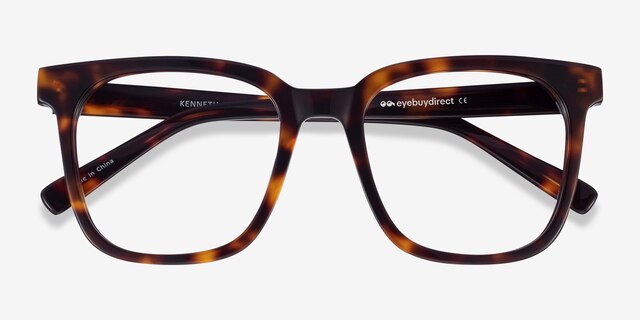 Kenneth Tortoise AcetateEyeglass Frames from EyeBuyDirect, Closed View