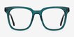 Kenneth Teal AcetateEyeglass Frames from EyeBuyDirect, Front View