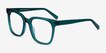 Kenneth Teal AcetateEyeglass Frames from EyeBuyDirect, Angle View