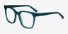 Kenneth Teal AcetateEyeglass Frames from EyeBuyDirect, Angle View