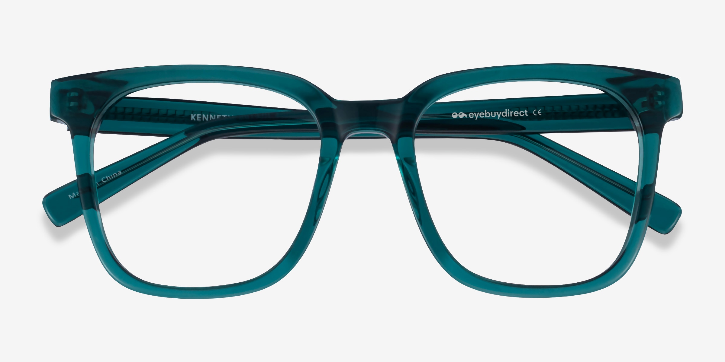 めがねケン Kenneth Square Black Glasses for Men | Eyebuydirect Canada