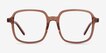 Gaston Clear Brown AcetateEyeglass Frames from EyeBuyDirect, Front View