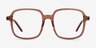 Gaston Clear Brown AcetateEyeglass Frames from EyeBuyDirect, Front View