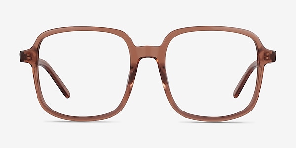 Gaston Clear Brown Acetate Eyeglass Frames