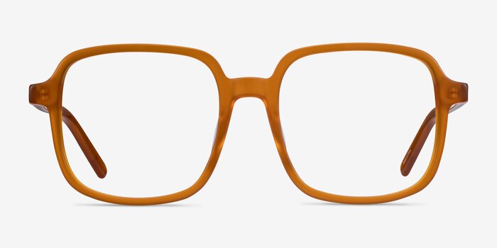 Gaston Mellow Yellow Acetate Eyeglass Frames from EyeBuyDirect