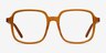 Gaston Mellow Yellow AcetateEyeglass Frames from EyeBuyDirect, Front View