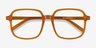Gaston Mellow Yellow AcetateEyeglass Frames from EyeBuyDirect, Closed View