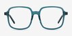Gaston Teal AcetateEyeglass Frames from EyeBuyDirect, Front View