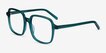 Gaston Teal AcetateEyeglass Frames from EyeBuyDirect, Angle View