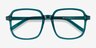 Gaston Teal AcetateEyeglass Frames from EyeBuyDirect, Closed View