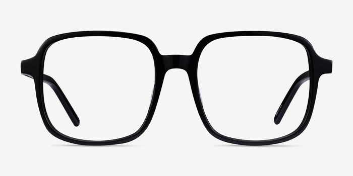 Gaston Noir Acétate Montures de lunettes de vue d'EyeBuyDirect