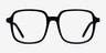 Gaston Black AcetateEyeglass Frames from EyeBuyDirect, Front View