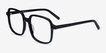 Gaston Black AcetateEyeglass Frames from EyeBuyDirect, Angle View