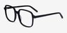 Gaston Black AcetateEyeglass Frames from EyeBuyDirect, Angle View