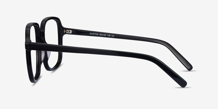 Gaston Black Acetate Eyeglass Frames from EyeBuyDirect