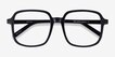 Gaston Black AcetateEyeglass Frames from EyeBuyDirect, Closed View