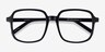 Gaston Black AcetateEyeglass Frames from EyeBuyDirect, Closed View