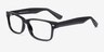 Persisto Black PlasticEyeglass Frames from EyeBuyDirect, Angle View