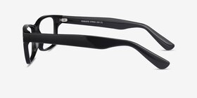 Persisto Noir Plastique Montures de lunettes de vue d'EyeBuyDirect, Vue de Côté