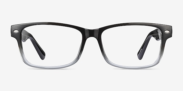 Persisto Black Clear Plastic Eyeglass Frames