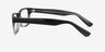 Persisto Black Clear PlasticEyeglass Frames from EyeBuyDirect, Side View