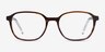 Efficient Brown Striped AcetateEyeglass Frames from EyeBuyDirect, Front View
