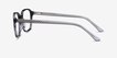 Efficient Black Striped AcetateEyeglass Frames from EyeBuyDirect, Side View