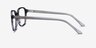 Efficient Black Striped AcetateEyeglass Frames from EyeBuyDirect, Side View