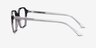 Glib Black Striped AcétateMontures de lunettes de vue d'EyeBuyDirect, Vue de Côté