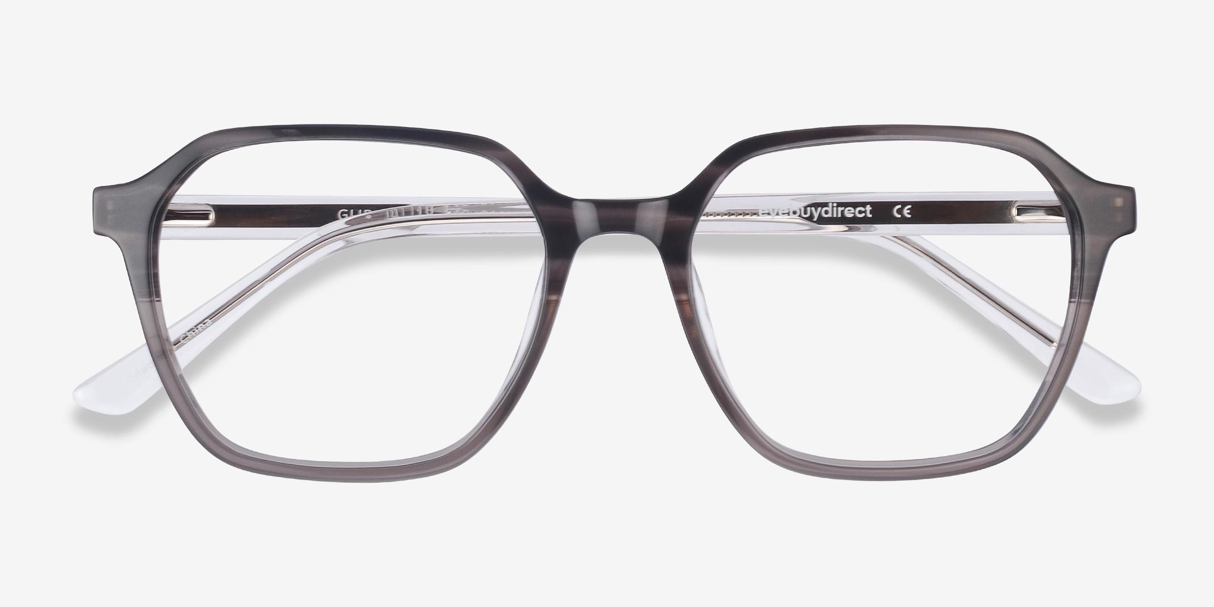 Glib Square Black Striped Full Rim Eyeglasses Eyebuydirect