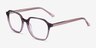 Glib Purple Striped AcetateEyeglass Frames from EyeBuyDirect, Angle View