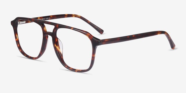 Effect Tortoise AcetateEyeglass Frames from EyeBuyDirect, Angle View