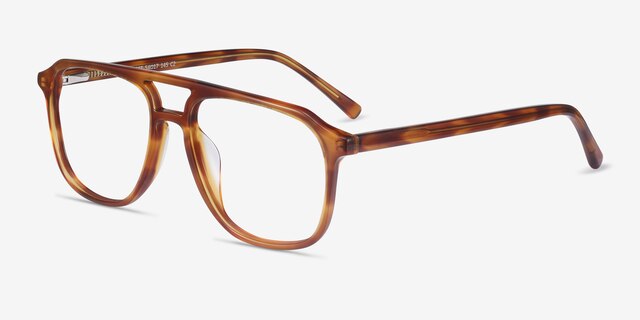 Effect Light Tortoise AcetateEyeglass Frames from EyeBuyDirect, Angle View