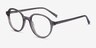 Satisfy Clear Gray AcetateEyeglass Frames from EyeBuyDirect, Angle View