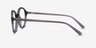 Satisfy Clear Gray AcetateEyeglass Frames from EyeBuyDirect, Side View