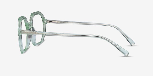 Dream Clear Green AcetateEyeglass Frames from EyeBuyDirect, Side View