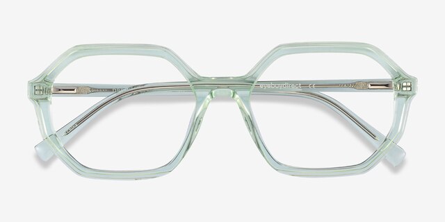 Dream Clear Green AcetateEyeglass Frames from EyeBuyDirect, Closed View