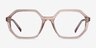 Dream Clear Brown AcétateMontures de lunettes de vue d'EyeBuyDirect, Vue de Face