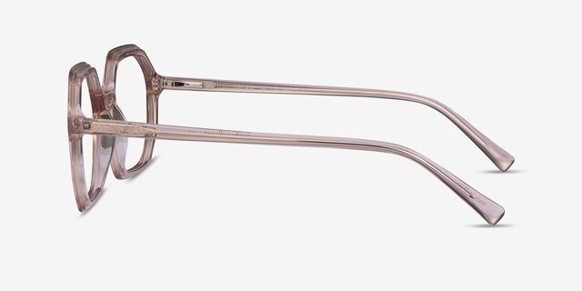 Dream Clear Brown AcétateMontures de lunettes de vue d'EyeBuyDirect, Vue de Côté
