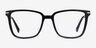 Canvas Black AcetateEyeglass Frames from EyeBuyDirect, Front View