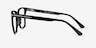 Canvas Black AcetateEyeglass Frames from EyeBuyDirect, Side View