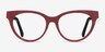 Paula Berry Red AcetateEyeglass Frames from EyeBuyDirect, Front View